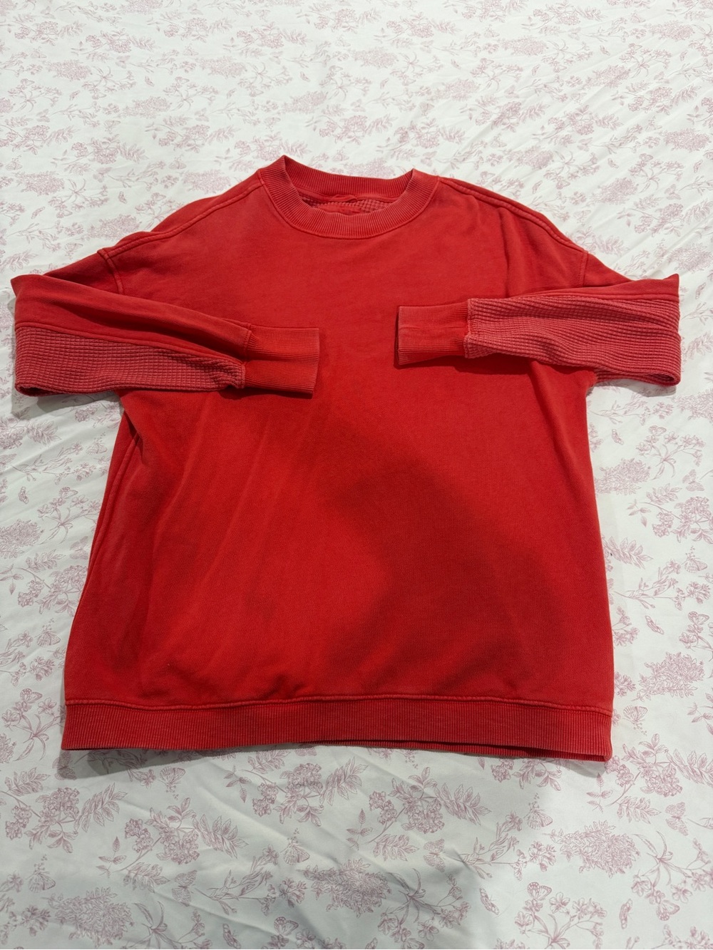Aerie Red Oversized Crewneck Size XXS